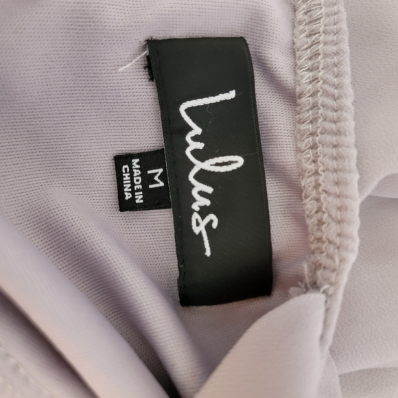 Lulu's Grey Sleeveless Skaters Dress Size M - Picture 3 of 6